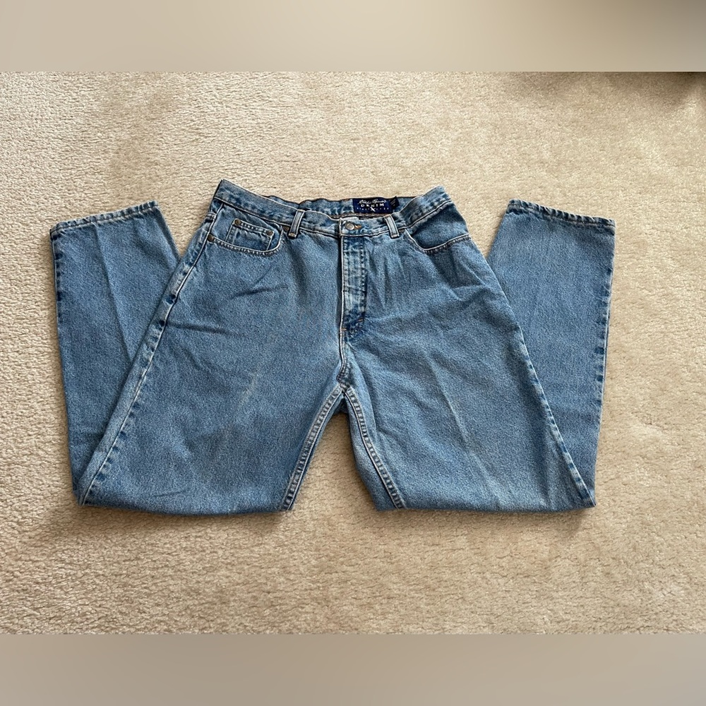 Eddie Bauer Blue Jeans - Low Rise - Women - Size: 14